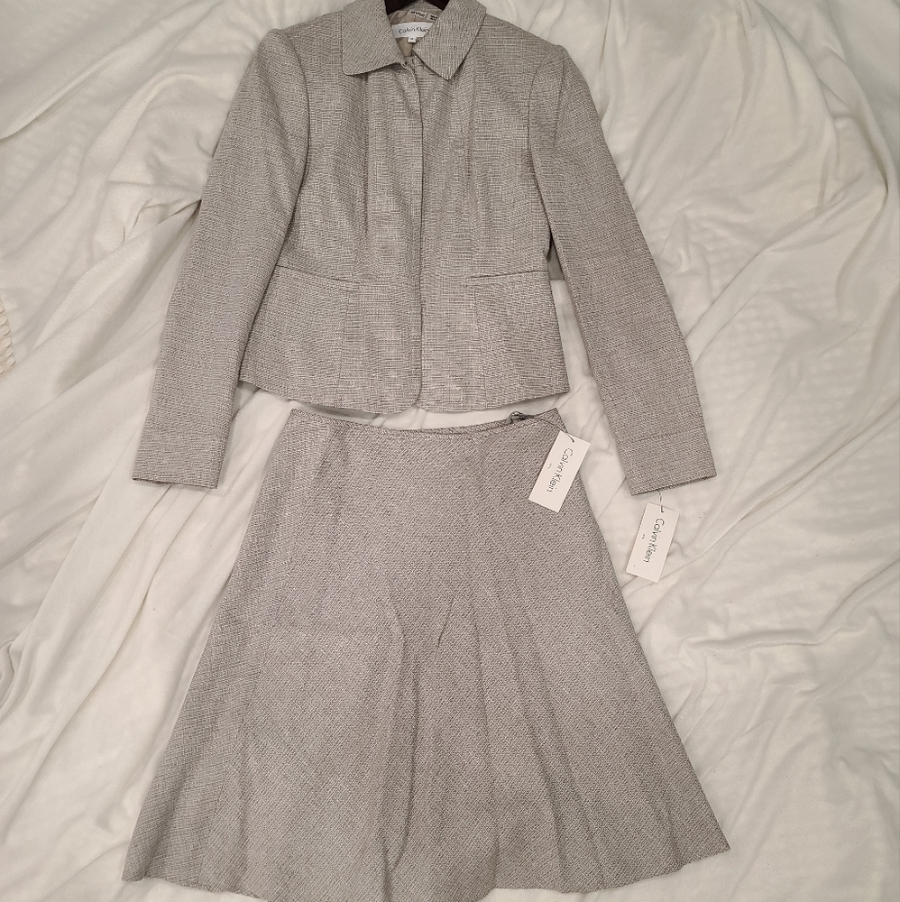 (SOLD) Calvin Klein Blazer & Skirt Suit